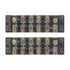 2pcs 60A 600V Terminal Strip, Dual Row Screw Clamp Wire Terminal Block with Clear Cover for Bridge Lighting, Connectors for Electrical Cables for ...