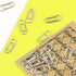 50 Count Metal Mini Paper Clips 3/5 Inch Nickelage Finishes Steel Paper Clip...