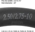 2.50-10 2.75-10 Inner Tube with Straight Valve Stem Compatible with CRF50 XR50 DRZ70 JR50 DRZ70 PW50 Razor MX650 MX500 Mini Pit Dirt Bikes...
