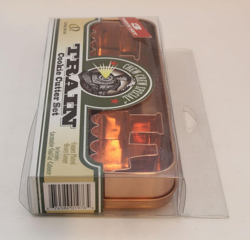 Train Cookie Cutter 3 Piece Copper Plated Set...