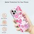 Pink Indie Aesthetics Hippie Collage Case Compatible with iPhone 11 Pro Max,Colourful Trendy Cool Teen Girl Case,Silicone Shockproof TPU Bumper Ca...