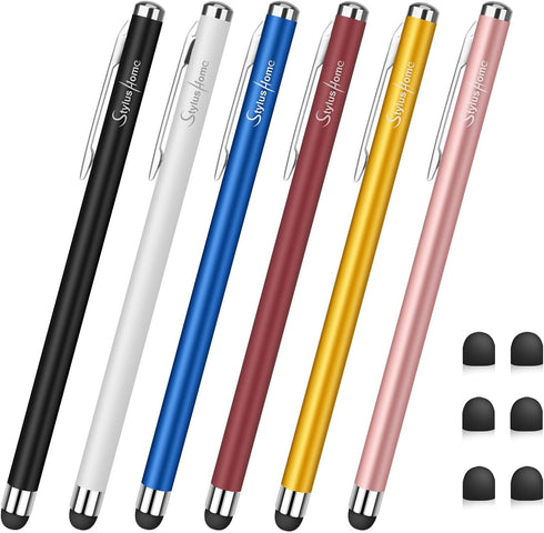 Stylus Pens for Touch Screens, StylusHome 6 Pack High Precision Capacitive Stylus for iPad iPhone Tablets Samsung Galaxy All Universal Touch Scree...