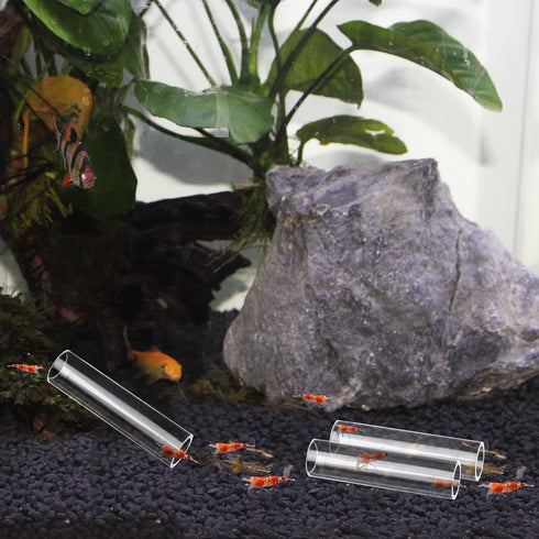 WEAVERBIRD 3-Tube Fish Shrimp Feeder Breeding Tube, Aquarium Fish Tank Pipe Shelter Acrylic Transparent Tube Fish Tank Shelter Decorations...