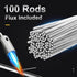 100 Rods Aluminum Welding Rod NO NEED Flux 1/13, Aluminum Repair, Brazing Aluminum Simple Solution (13" Length)...