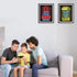 Printed Neon Gaming Posters Set of 4 (8”X 10”), Boys Room Decorations for Bedroom,Video Game Wall Art,Gamer, Teen boy bedroom, game room, No Frame...