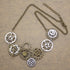 RechicGu Style A Watch Clock Clockwork Hand Gear Cog Steampunk Necklace Vintage Gold and Silver...