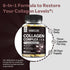 Collagen Peptides Complex, Type I, II, III, 2025 MG, Hydrolyzed Multi Collagen, VC, Biotin, HA, Turmeric & Black Pepper, for Skin, Hair, Nails, Jo...