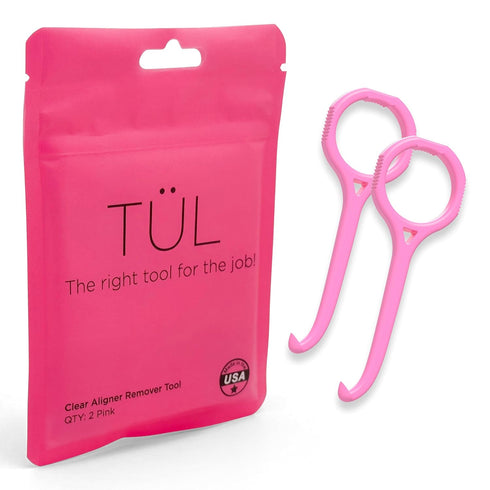 TÜL | Only Invisalign Remover Tool Made in the USA | Lifetime Replacements | Ortho Recommended Aligner Remover Tool & Retainer Remover Tool | Pink...