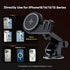for Magsafe Car Mount Charger & Bluetooth Earbud, 15W Magnetic Wireless Car Charger for Dash Air Vent - Hands Free Car Mount Fast Car Charger for ...