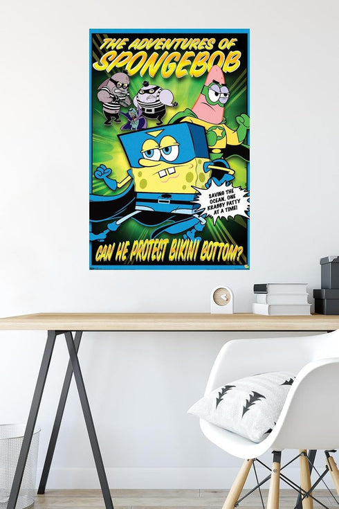 Trends International Nickelodeon Spongebob - Funny Wall Poster, 22.375" x 34", Premium Unframed Version...