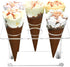 Ailelan Cone Display Stand - Clear Acrylic Ice Cream Cone Holders for Parties, Weddings, Buffets & Christmas (6 Holes)...