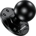 1.5" Ball Mount with Aluminum Alloy Round Plate, Universal Electronic Device Mounting Base with AMPS Holes for Garmin, Lowrance, Humminbird, for R...