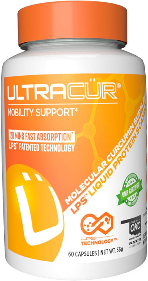 Curcumin Complex Supplement - Ultra Bioavailable High Absorption Turmeric Curcumin Supplement for Joint, Muscle & Brain Support - Patented Protiso...