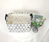 KUNRO Rectangle Toy Bin Waterproof storage organizer for Nursery Hamper Home decor Closet Kids Bedroom Laundry Baby Gift Shelf Baskets(Gray triang...