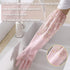 Dishwashing Cleaning Gloves 3 Pairs-Reusable Rubber Gloves Non-Slip Laundry Kitchen Gardening Household Gloves(Long Cuff)...