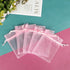 100Pcs Pink Organza Bags 3x4 inch, Small Mesh Gift Bags Drawstring Baby Shower Favor Bag Jewelry Wedding Party Candy Pouches...