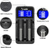 Intelligent Charger, Snado LCD Display Universal Smart Charger for Rechargeable Batteries Li-ion Batteries 18650 18490 18350 17670 17500 16340 145...