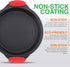 NutriChef Non Stick Round Cake Pan, Kitchen Essential Metal Bakeware with Silicone Handles, Durable, Easy-to-Clean, Dishwasher Safe, PFOA, PFOS, P...