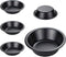 5Inch Mini Pie Pans, Pie Plates for Baking, 7.8Oz Round Bakeware Set for Baking Pies, Cakes, Tarts, Desserts - Black...