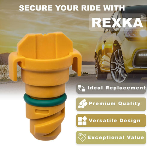 Rexka 4pcs Plastic Engine Oil Drain Plug for Ford KX6Z6730B F-150 F150 Mustang Lincoln Continental MKZ Nautilus Navigator...