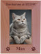 You had me at MEOW! - Custom Engraved Wood Picture Frame - Add your cats name (4x6 Vertical)...