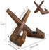 Pack of 2,Plate Stand for Display Picture Frame Wooden Easels Stand Decorative Plate Holder Display Stand for Book Tabletop Art Decor for Home...