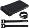 Cmple - 50PCS Reusable Cable Ties, Nylon Adjustable Cord Organizer Ties, Multi-Purpose Hook Loop Cable Management Wire Ties, 6-inch Black...