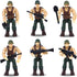 3 otters 6PCS Military Action Figures, Mini WWII Soldiers Army Model Building Block Toys with Military Weapons Accessories for Kids Party Favors G...