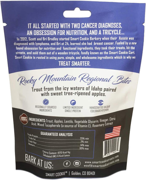 All Natural Dog Treats - Trout & Apple - Training Treats for Dogs & Puppies with Allergies or Sensitive Stomachs - Soft Dog Treats, Grain Free, Ch...