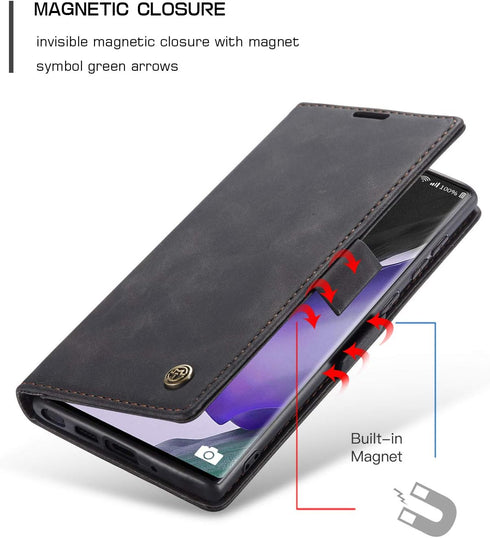 Kowauri Galaxy Note 20 Ultra Case,Leather Wallet Case Classic Design with Card Slot and Magnetic Closure Flip Fold Case for Samsung Note 20 Ultra ...