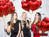 Jonhamwelbor 20Pcs 18 inch Red Foil Mylar Heart Shape Balloons Decorations Valentines Birthday Wedding Baby Shower Party (Red)...