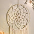 Nice Dream Macrame Dream Catchers for Bedroom Adult Wall Decor Large Boho Hanging with 3 Woven Feather Tassels Home Decoration Ornament Craft Gift...