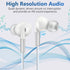Aolcev 3.5mm Wired Headphones, Android Earphones with S/M/L Ear Tips, 3.5 Jack Earbuds with Mic for Samsung Galaxy A13 A21 A52 A51 A71 A42 S10+ S9...