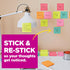 Post-it Super Sticky Notes, 5 Sticky Note Pads, 3 x 3 in., School Supplies for Students, Ideal for Textbooks, Notebooks, Walls and Vertical Surfac...