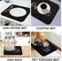Coffee Bar Mat Accessories for Countertop Absorbent Hide Stain Rubber Backed Dish Drying Mats for Kitchen Counter Draining Pad Decor Gift Fit Unde...