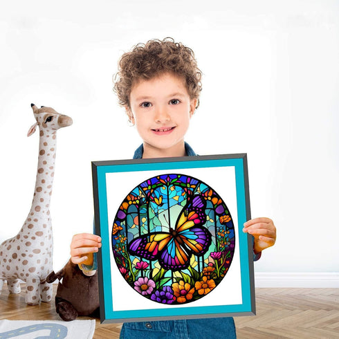 Butterfly Stamped Cross Stitch Kits - Counted Cross Stitch Kits for Beginners Adults,11 CT Patterns Dimensions Embroidery Kits Arts Craft Kits,for...