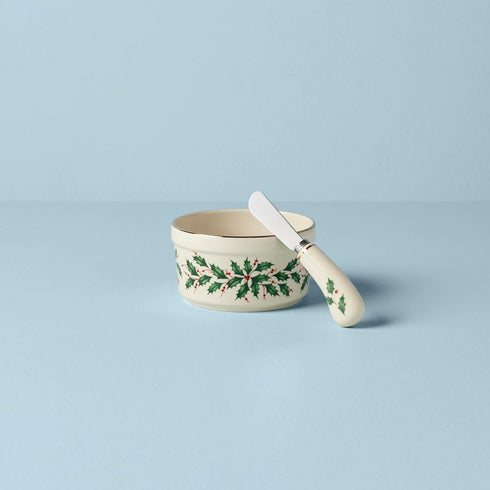 Lenox 804420 Hosting The Holidays Dip Bowl & Spreader, Christmas...