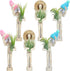 6 Sets Air Plant Holder Wooden Jointed Mannequin Tabletop Flexible Shape Adjustable Pose DIY Accessories Decor Planter Tillandsia Air Fern Display...