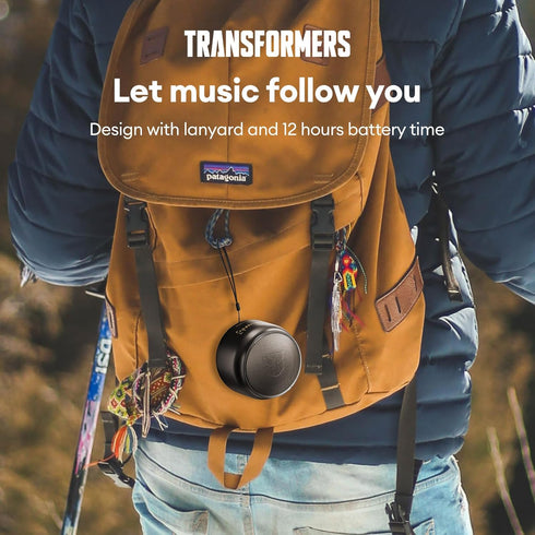 Transformers Portable Bluetooth Speakers,3W Small Bluetooth Speaker with TWS Wireless Microphone Clear Sound BT5.4 Suitable for Outdoor/Family/Tra...