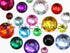 30mm Flat Back Round Acrylic Rhinestones Plastic Circle Gems for Costume Making Cosplay Jewels Pro Grade Embelishments - 12 Pieces (Red Ruby H103)...