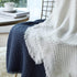 CREVENT Farmhouse Waffle Knit Throw Blanket for Couch Sofa Chair Bed Home Decoration, Soft Warm Cozy Light Weight for Spring Summer Fall (50''X60'...