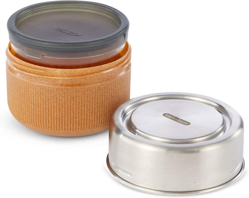 BLACK + BLUM GR-LB-M014 Pot Leakproof Meal Prep Lunch Box Food Container, Glass, Stainless Steel, Polypropylene with Wood Fibre and Silicone, 600 ...
