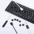 2 Pcs Keycap Puller Switch Puller+2 Pcs Keyboard Cleaning Brush, Stainless Steel Keycap Removal Tool for Mechanical Keyboard Clean Computer Cleani...