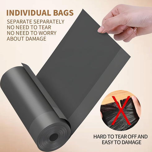 Drawstring 4 Gallon Trash Bags, Individual Trash Bags, Unscented Small Garbage Bags 4 Gallon, Thickened Separated Trash Can Liners for Bathroom Re...