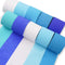 PartyWoo Crepe Paper Streamers 10 Rolls 820ft, Pack of Blue, Pastel Blue, Royal Blue, White Party Streamers, Crepe Paper for Birthday Party Decora...