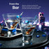 MITBAK Martini Glasses, Set of 6 Stemless Martini Glass, 8 OZ With Stylish Base, Elegant Cocktail Glasses Great for Martini, Cocktail, Manhattan, ...