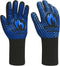 GEEKHOM BBQ Grill Gloves,1472? Heat Resistant Oven Gloves, EN407 Certified 13 Inch Flexible Barbecue Mitts Good Grip for Smoker, Baking, Cooking, ...