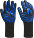 GEEKHOM BBQ Grill Gloves,1472? Heat Resistant Oven Gloves, EN407 Certified 13 Inch Flexible Barbecue Mitts Good Grip for Smoker, Baking, Cooking, ...