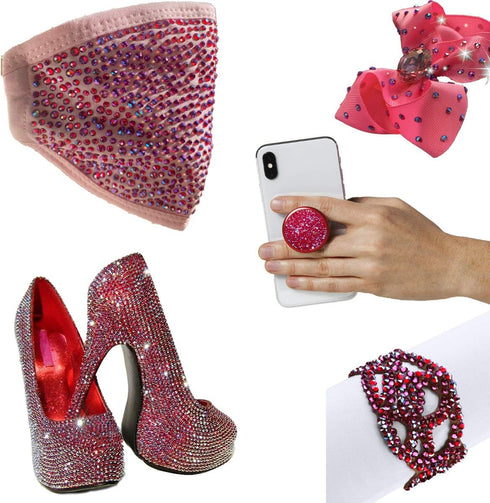 Yantuo Red AB Crystal Rhinestones SS16 1440 pcs, 4 mm Siam Glass Flat Back Rhinestone Strass for Nail Art,Tumbler Cup,Shoes,DIY Crafts,Bling Proje...