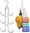 2Pack Purse Hanger Organizer for Closet,Handbag Hanging Organizer for Closet,Rotatable Purse Rack Space Saving Bag Hangers Closet Storage Hooks fo...